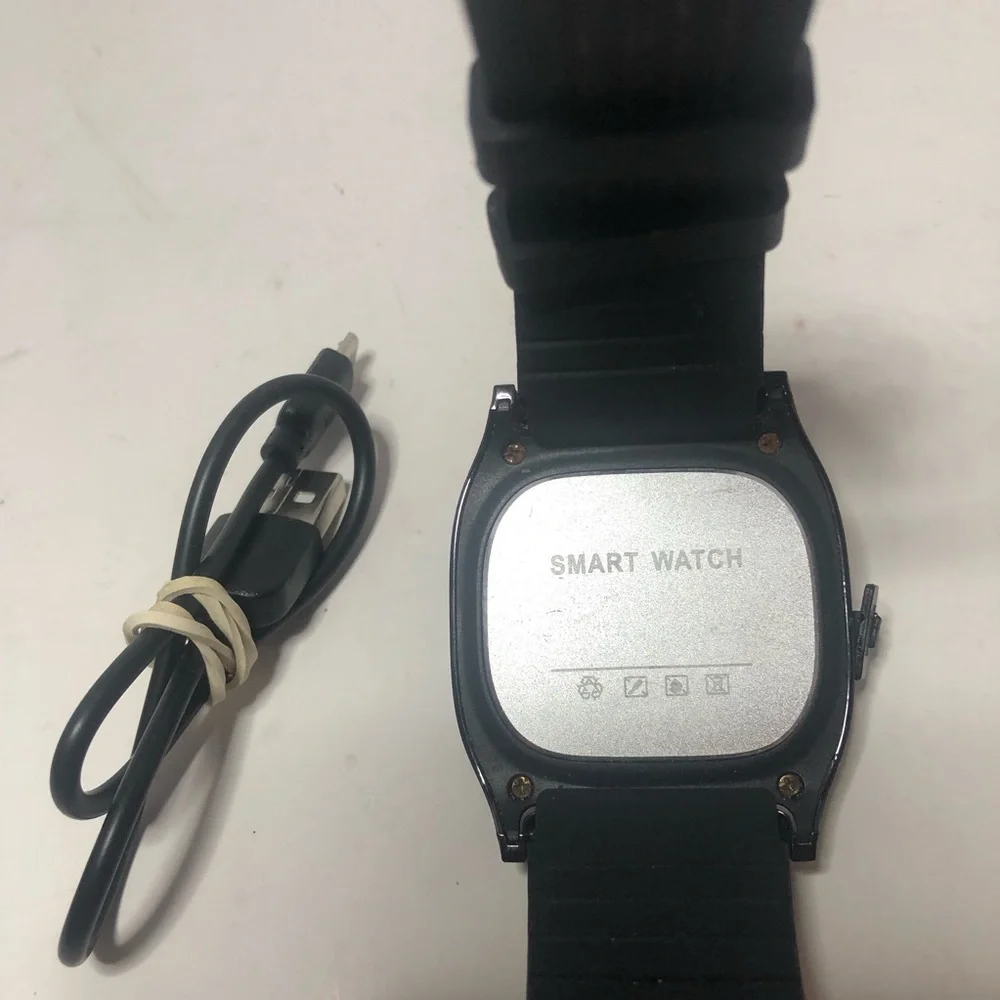 Smart Watch Black Tested And Working
